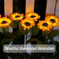 Lucine Solari a LED da Giardino a Forma di Girasole