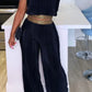 Solid Color Square Collar Sleeveless Two Pieces