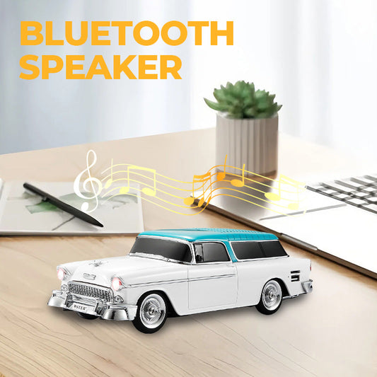 Altoparlante Bluetooth Wireless a Forma di Auto Retrò