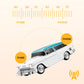 Altoparlante Bluetooth Wireless a Forma di Auto Retrò