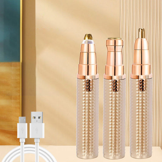 Trimmer elettrico portatile multifunzione per sopracciglia