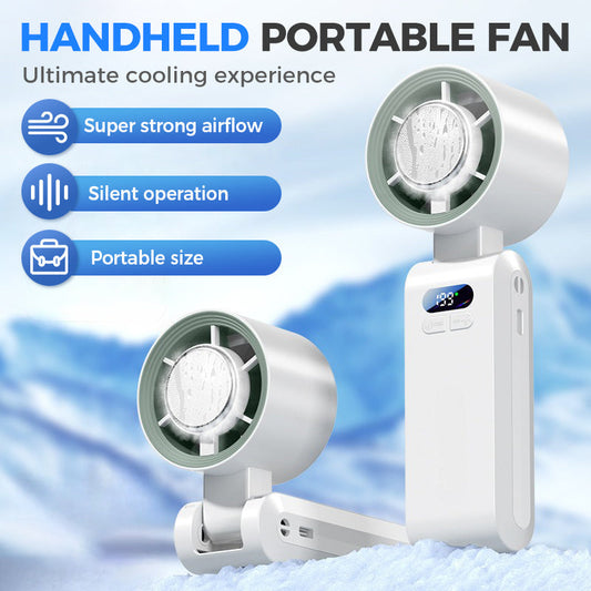 📢🔥2026 Uutuudet - 50% alennus!🏆Ventilatore Portatile da Mano con Funzione Ghiaccio Rinfrescante