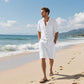 Completo da Spiaggia Traspirante da Uomo – Maglietta a Maniche Corte e Shorts