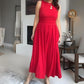 🔥🎁Nuovo arrivo 50% DI SCONTO💥Abito lungo elegante da donna con scollo rotondo