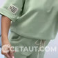 Top e pantaloni casual da donna in tinta unita