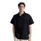 Camicia Uomo Old Money a Maniche Corte con Trama Grano