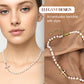 Collana elegante da donna con croce e perle sintetiche
