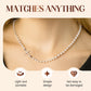 Collana elegante da donna con croce e perle sintetiche