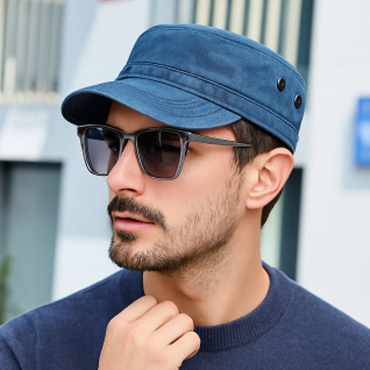 Cappellino da baseball vintage con visiera piatta