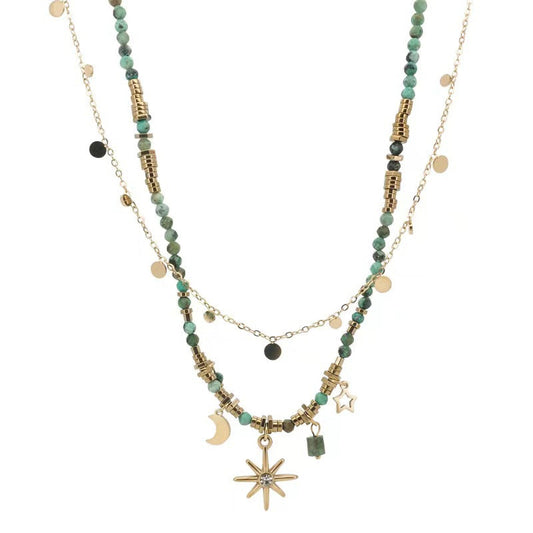 Collana con Clavicola Retrò a Strati per Donna