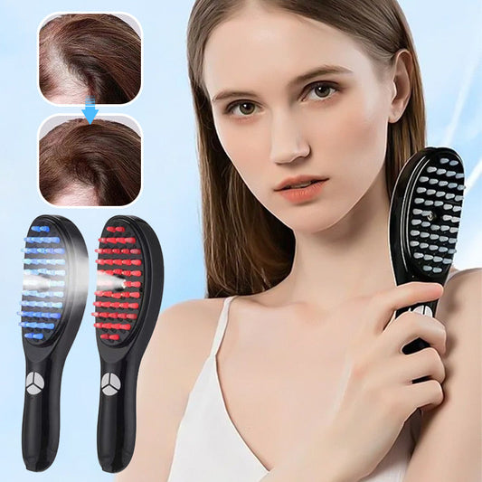 Spazzola per capelli con terapia a luce LED