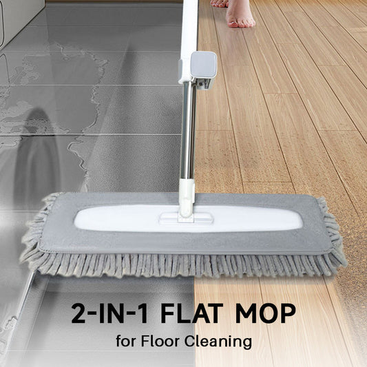 Mop piatto 2 in 1 per la pulizia dei pavimenti