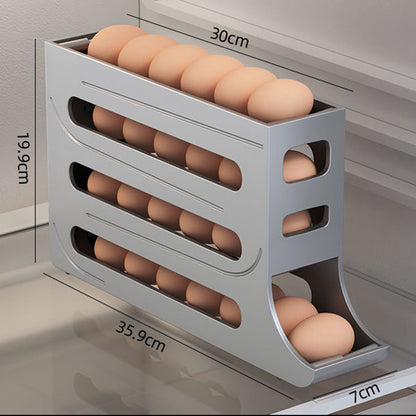 Portauova a 4 ripiani con design inclinato