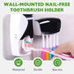 Wall-Mounted Nail-Free Toothbrush Holder