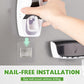 Wall-Mounted Nail-Free Toothbrush Holder