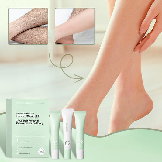 Set da 3 pezzi Crema Depilatoria per Corpo Intero