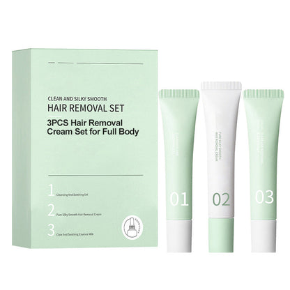 Set da 3 pezzi Crema Depilatoria per Corpo Intero