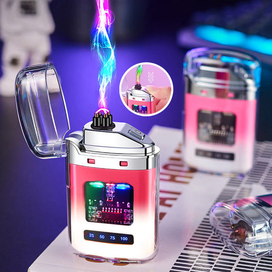 🔥 ACQUISTA 2 OTTIENI 3! ⚡ ACCENDINO AD ARCO - Ricaricabile USB & Antivento, Design Compatto con Fiamma Regolabile, Ideale per Campeggio e Emergenze 🌬️🔋