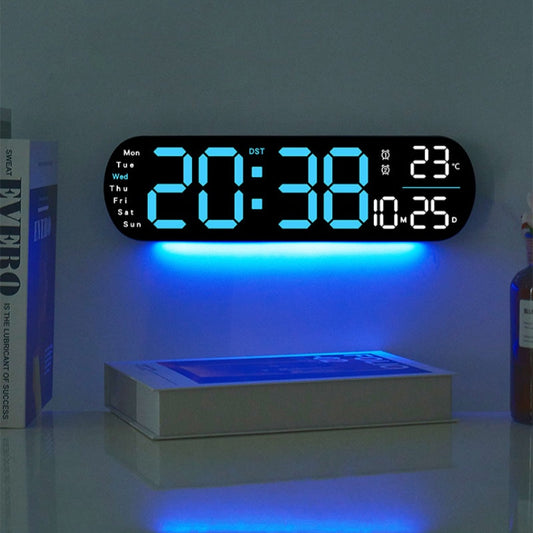 Orologio da parete digitale a LED multifunzionale e decorativo