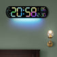Orologio da parete digitale a LED multifunzionale e decorativo