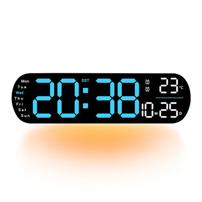 Orologio da parete digitale a LED multifunzionale e decorativo