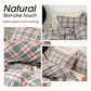 Set di biancheria da letto minimalista in cotone lavato, 4 pezzi