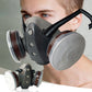 Maschera antigas antipolvere a doppio filtro con carbone attivo