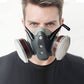 Maschera antigas antipolvere a doppio filtro con carbone attivo