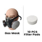 Maschera antigas antipolvere a doppio filtro con carbone attivo
