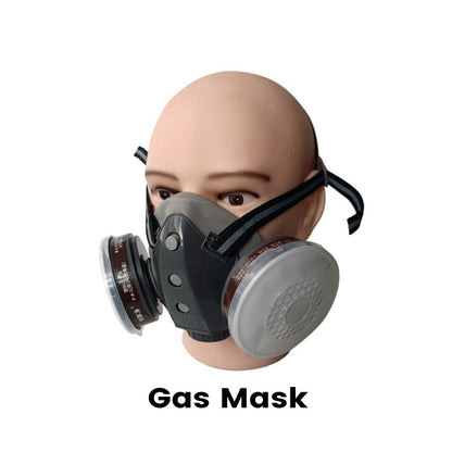Maschera antigas antipolvere a doppio filtro con carbone attivo