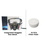 Maschera antigas antipolvere a doppio filtro con carbone attivo