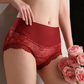 Culotte a Vita Alta in Pizzo Traspirante Senza Cuciture da Donna