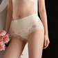 Culotte a Vita Alta in Pizzo Traspirante Senza Cuciture da Donna