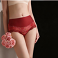 Culotte a Vita Alta in Pizzo Traspirante Senza Cuciture da Donna