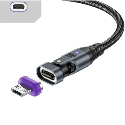 Cavo di Ricarica Magnetico PD 240W con Rotazione a 180°