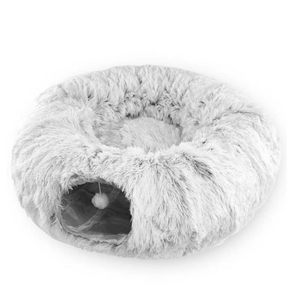 Cuccia Morbida a Tunnel Pieghevole 2 in 1 per Gatti