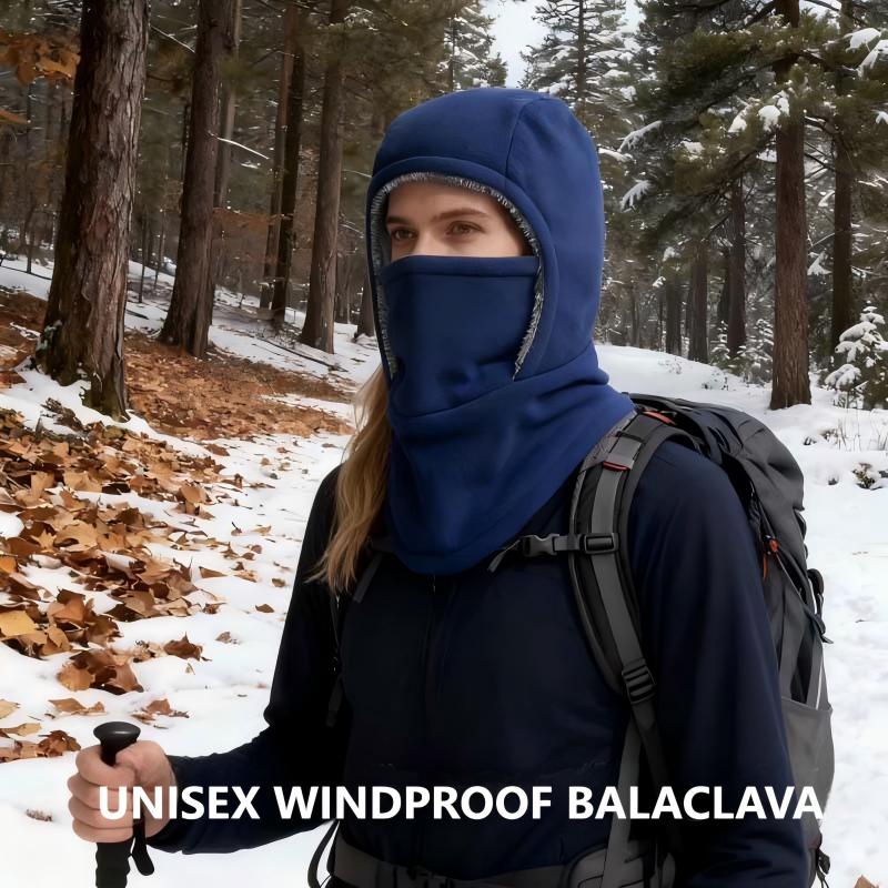 Passamontagna Con Cerniera E Cappuccio – Doppia Zip, Antivento, In Pile, Con Maschera Integrata, Taglia M, Nero, Unisex, Per Sport Invernali E Tutti I Giorni