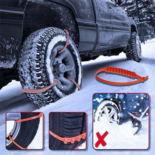🔥 Saldi Invernali – 50% di sconto! Catene Antiscivolo Super Resistenti – Installazione in 60 Secondi, Adatte a SUV, Auto & Furgoni! 🚗❄️🛡️