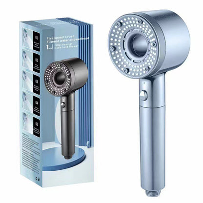 🚿 50% DI SCONTO! 💦 Soffione doccia ad alta pressione - 5 modalità getto & installazione istantanea, design risparmio idrico con tecnologia anticalcare, esperienza SPA a casa 🌟🛁