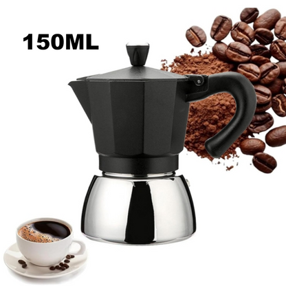 🔥Offerta limitata natalizia: 50% DI SCONTO!!!🔥 Classica caffettiera in alluminio per fornello