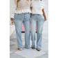Jeans a gamba dritta a vita alta vintage da donna
