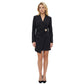 Miniabito Blazer Elegante a Portafoglio con Scollo a V da Donna
