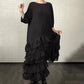 📢📢Sconto del 50%! ⏰Abito Oversize Fluido a Strati con Volant