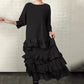 📢📢Sconto del 50%! ⏰Abito Oversize Fluido a Strati con Volant