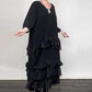 📢📢Sconto del 50%! ⏰Abito Oversize Fluido a Strati con Volant