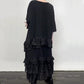 📢📢Sconto del 50%! ⏰Abito Oversize Fluido a Strati con Volant