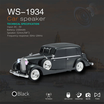 🔥Nuovi arrivi 2026: 50% di sconto per un periodo limitato!🔥 Altoparlante Bluetooth vintage per auto con audio stereo