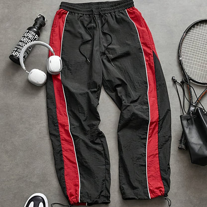 Pantaloni sportivi da uomo ad asciugatura rapida con strisce laterali