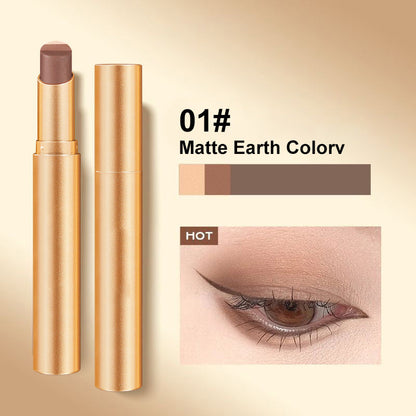 🏆🔥 Compra di più, risparmia di più!😍3 colori in 1 barra ombretto One Touch, trucco perfetto