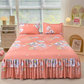 🔈🔈 OFFERTA LAMPO - SCONTO DEL 60% ⚡ Set di 3 Gonne da Letto con Volant 🛏️ – Stampa Floreale & Design a Doppio Strato!